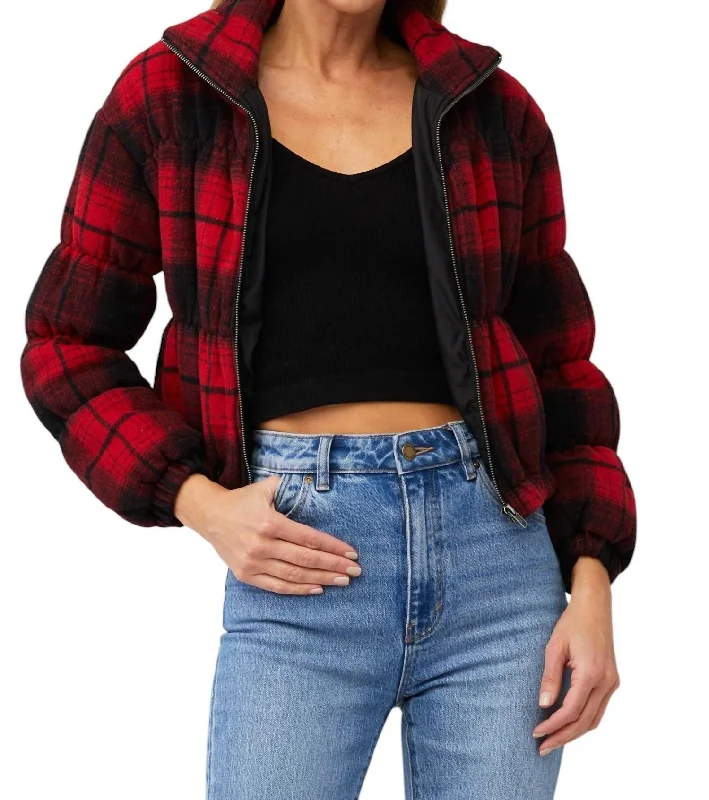 Shearling - lined women's leather coats for ultimate warmth and luxuryEverlong Jacket In True Red Shearling - lined women's leather coats for ultimate warmth and luxuryEverlong Jacket In True Red