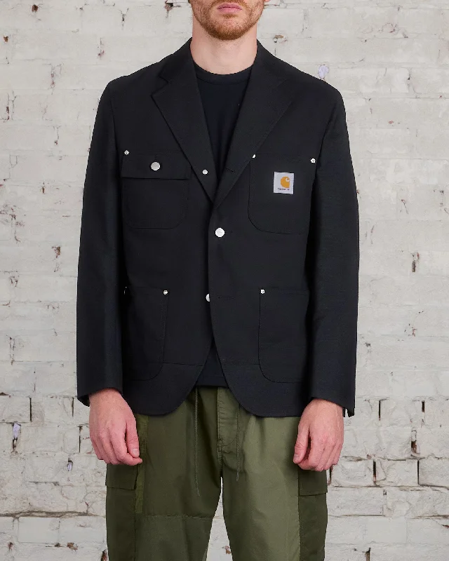 Water - resistant women's trench coats with adjustable cuffs for rainy daysJunya Watanabe MAN Carhartt Wool Duck Blazer Black Water - resistant women's trench coats with adjustable cuffs for rainy daysJunya Watanabe MAN Carhartt Wool Duck Blazer Black