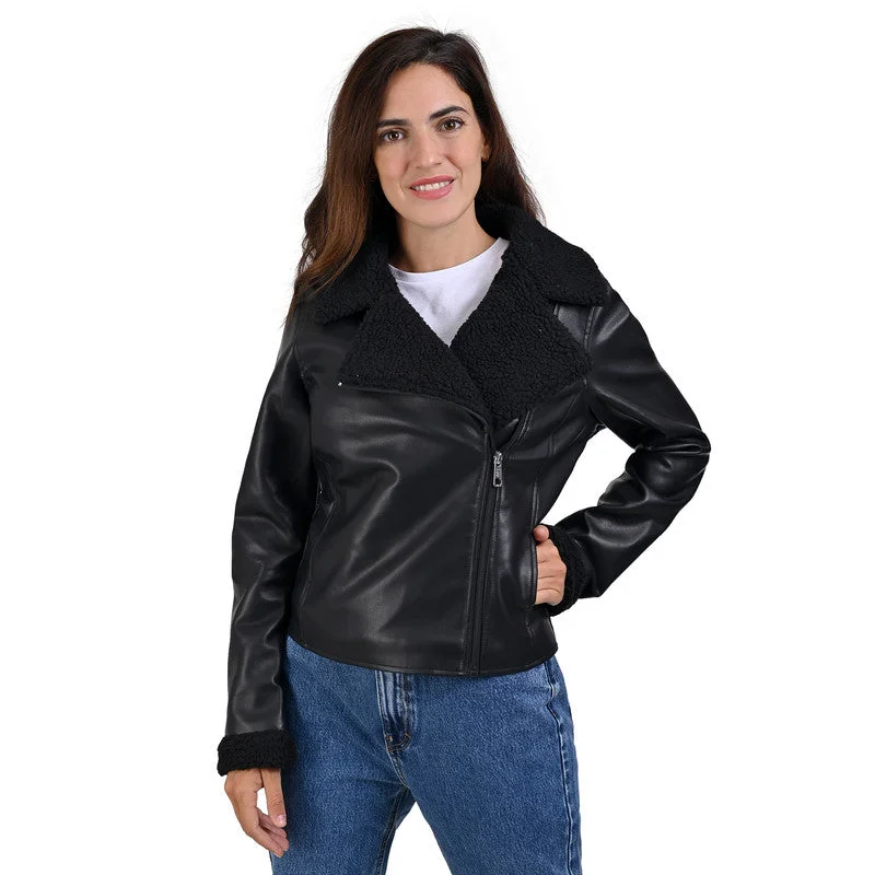 Petite women's wool blend coats with a tailored fit for a flattering silhouetteLEE Women's Biker Jacket With Fur Petite women's wool blend coats with a tailored fit for a flattering silhouetteLEE Women's Biker Jacket With Fur
