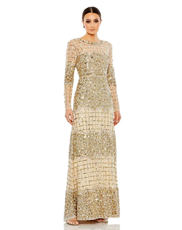 Bodycon dress with a button - down frontMac Duggal 10951 Long Sleeve Formal Evening Dress Bodycon dress with a button - down frontMac Duggal 10951 Long Sleeve Formal Evening Dress