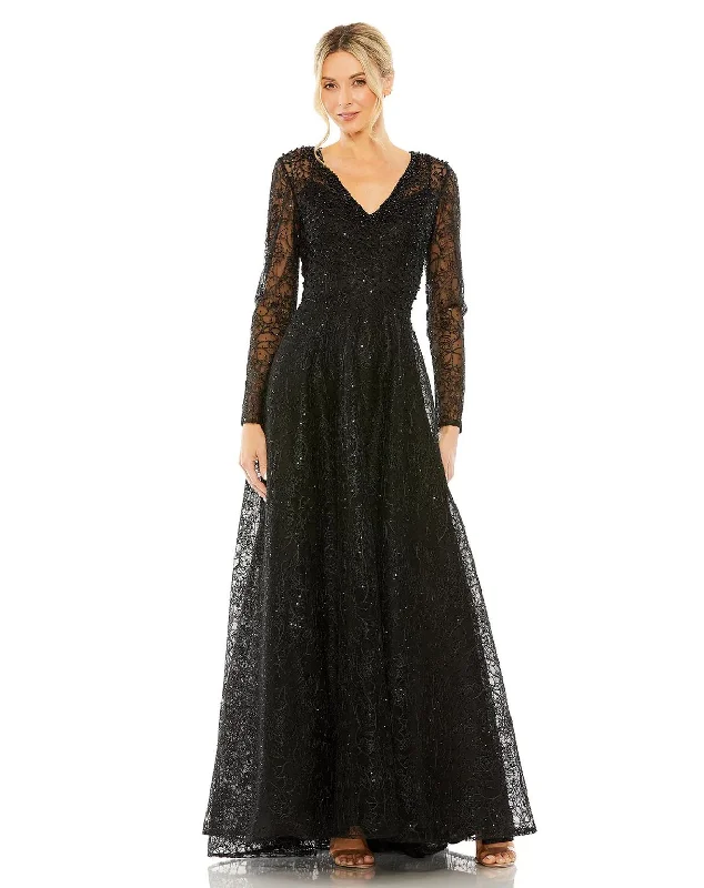 Bodycon dress with a scalloped edgeMac Duggal 20367 Crystal Embellished Long Sleeve V Neck Dress Bodycon dress with a scalloped edgeMac Duggal 20367 Crystal Embellished Long Sleeve V Neck Dress