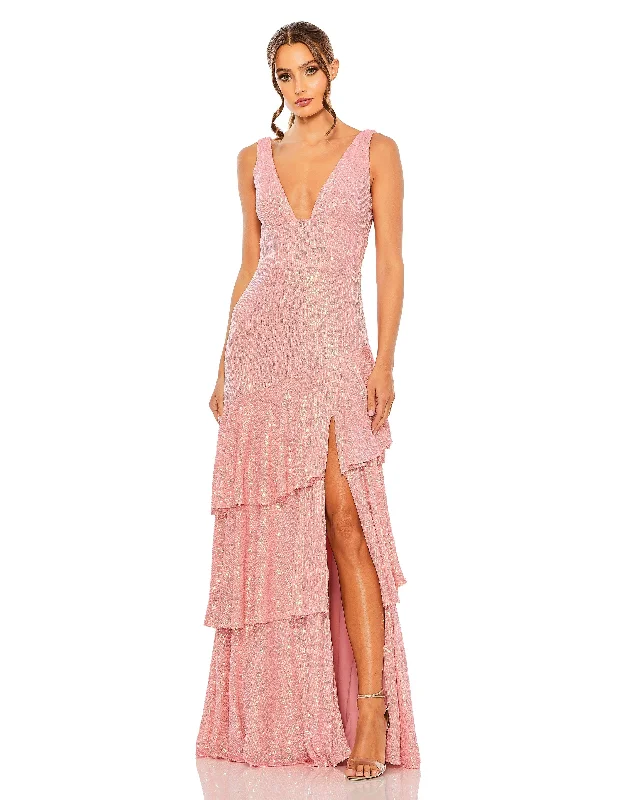Party dresses with a jacquard pattern for a rich and detailed lookMac Duggal 27046 Prom Sleeveless Long Formal Gown Party dresses with a jacquard pattern for a rich and detailed lookMac Duggal 27046 Prom Sleeveless Long Formal Gown