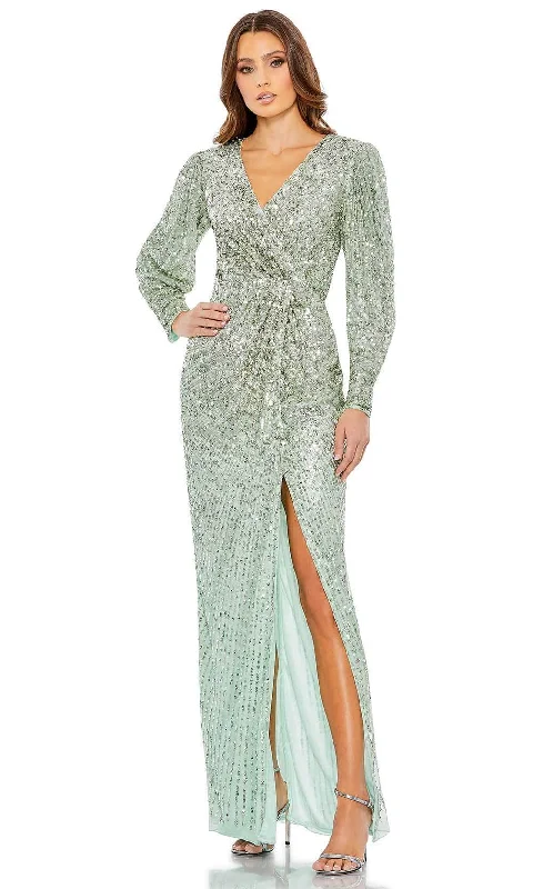 Prom dresses with lace - trimmed sleeves and empire - style waists for a flattering and vintage - inspired formal affairMac Duggal 5638 - Sequin Long Sleeve Evening Dress Prom dresses with lace - trimmed sleeves and empire - style waists for a flattering and vintage - inspired formal affairMac Duggal 5638 - Sequin Long Sleeve Evening Dress