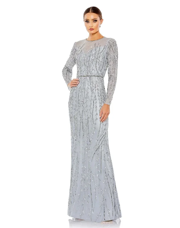 Bodycon dress with a high - low hem for a trendy lookMac Duggal 5644 Formal Long Sleeve Dress Bodycon dress with a high - low hem for a trendy lookMac Duggal 5644 Formal Long Sleeve Dress