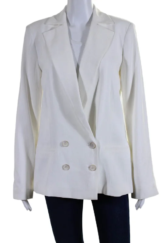 Women's faux fur coats in bright colors for a bold fashion statementPaige Womens Notch Collar Double Breasted Button Up Blazer Jacket White Women's faux fur coats in bright colors for a bold fashion statementPaige Womens Notch Collar Double Breasted Button Up Blazer Jacket White