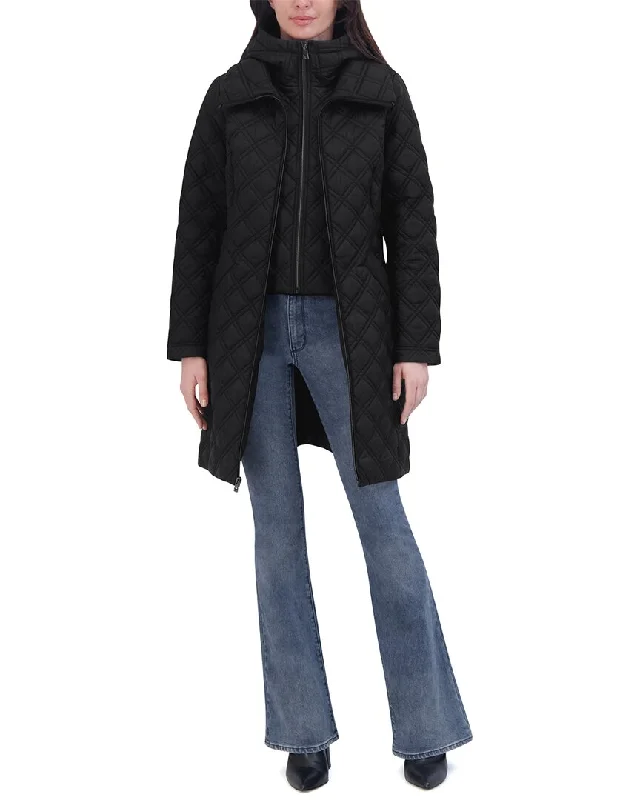 Petite women's wool blend coats with a tailored fit for a flattering silhouetteTahari Taffeta Coat Petite women's wool blend coats with a tailored fit for a flattering silhouetteTahari Taffeta Coat