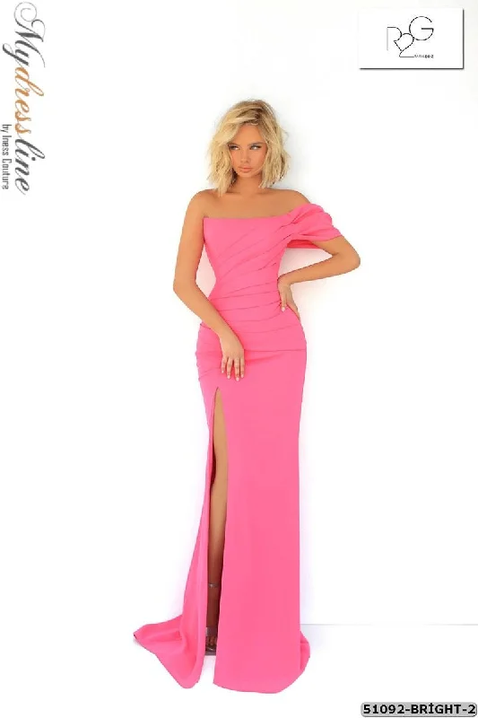 Prom dresses with tiered lace skirts and off - the - shoulder necklines for a feminine and elegant formal affairTarik Ediz 51092 Prom dresses with tiered lace skirts and off - the - shoulder necklines for a feminine and elegant formal affairTarik Ediz 51092