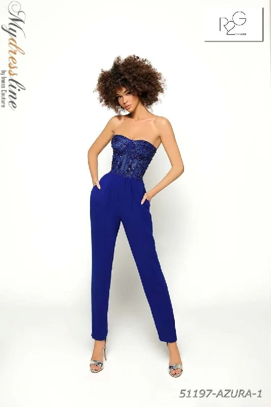 Formal dresses with pleated yokes and button - up fronts for a classic and refined lookTarik Ediz 51197 Formal dresses with pleated yokes and button - up fronts for a classic and refined lookTarik Ediz 51197
