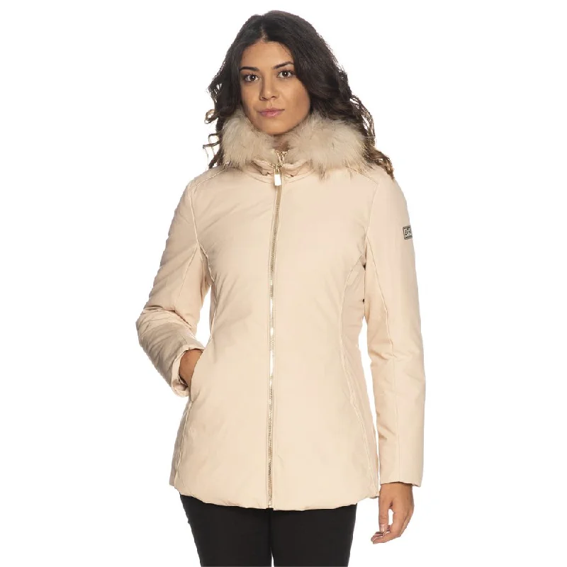 Belted women's cashmere coats in soft pastels for a luxurious feelYes Zee Chic High-Collar Hooded Women's Jacket with Women's Fur Belted women's cashmere coats in soft pastels for a luxurious feelYes Zee Chic High-Collar Hooded Women's Jacket with Women's Fur