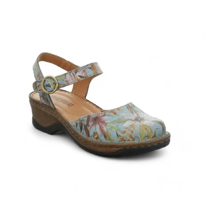 Plus Size Women's Snake Print Mules in Brown for a Fashion - Forward StatementWomen's Catalonia 61 Sandal In Jeans New York