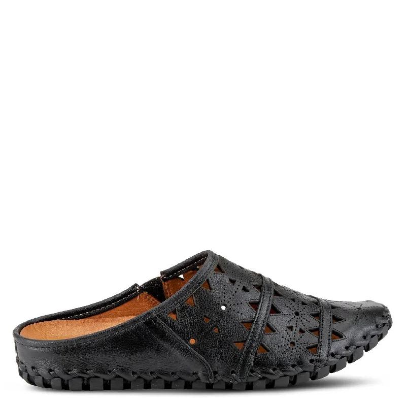 Women's Open - Toe Mules in Yellow for a Bright and Cheerful Summer LookWomen's Fusalide Slip-On Clog Shoe In Black