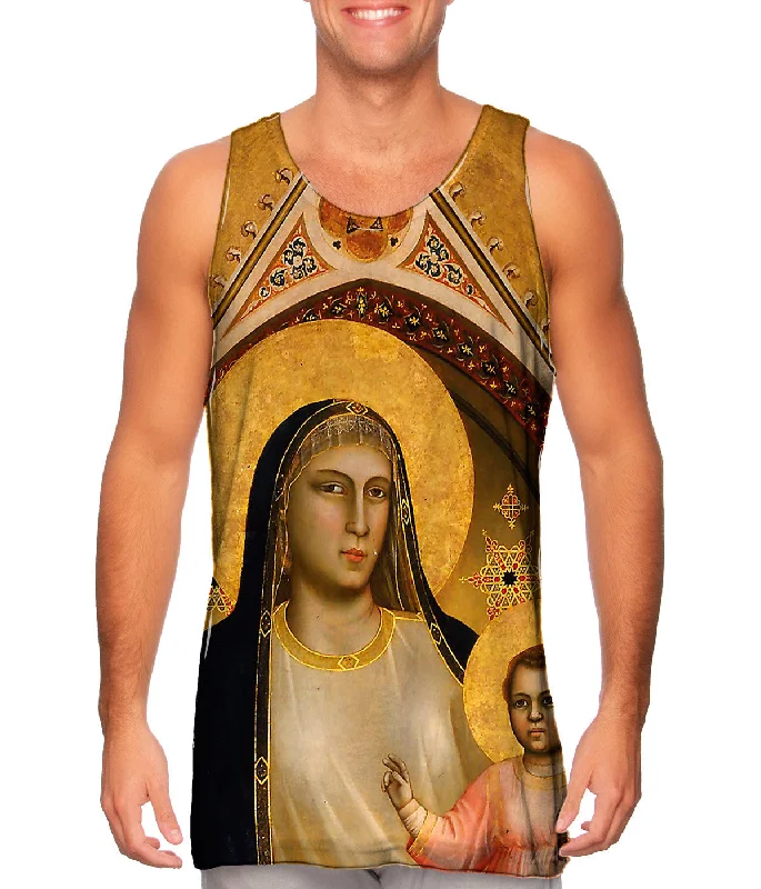 Halter Neck Women's Modal Blend Tank Tops for ComfortGiotto di Bondone - "Ognissanti Madonna" Halter Neck Women's Modal Blend Tank Tops for ComfortGiotto di Bondone - "Ognissanti Madonna"