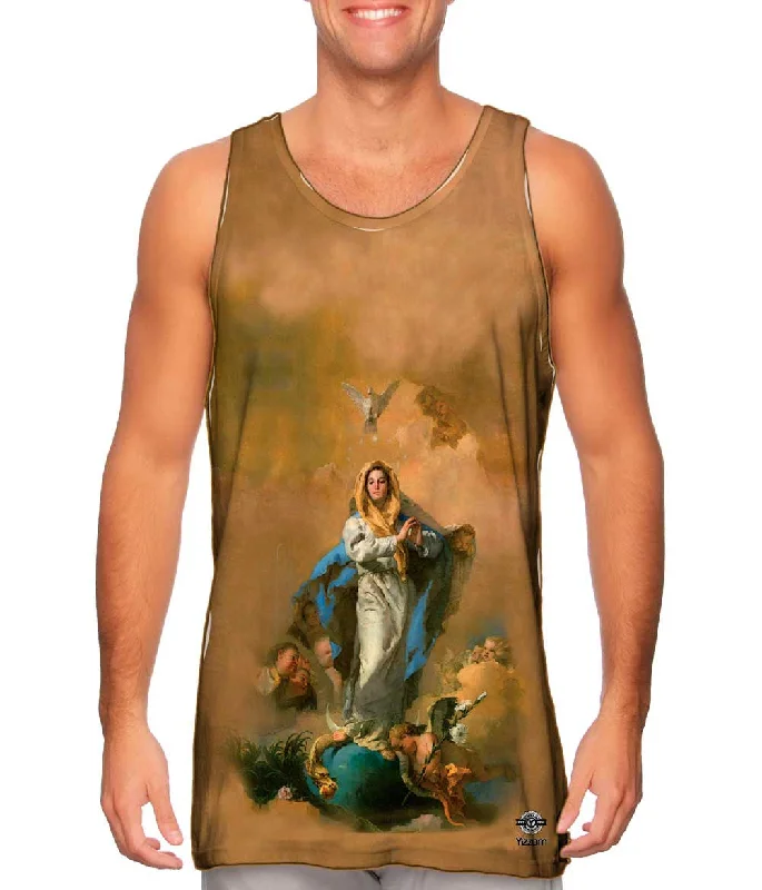 Plus Size Women's Embroidered Tank Tops in Boho StylesGiovanni Battista Tiepolo - "The Immaculate Conception" (1767) Plus Size Women's Embroidered Tank Tops in Boho StylesGiovanni Battista Tiepolo - "The Immaculate Conception" (1767)