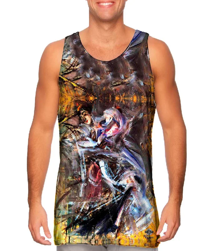 Women's Longline Tank Tops with Abstract PrintsGiovanni Boldini - "Figura Femminile"