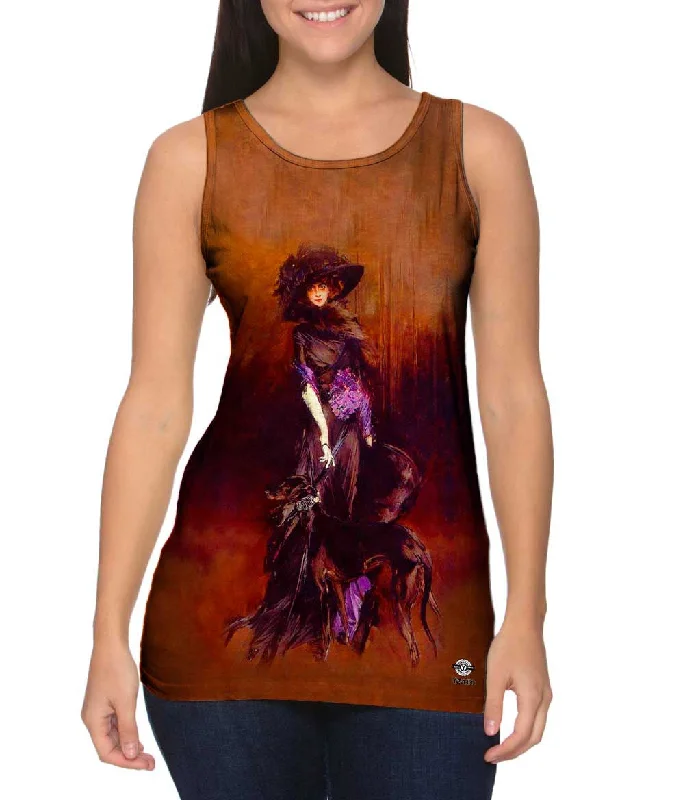 Women's Sleeveless Ribbed Tank Tops for a Trendy LookGiovanni Boldini - "La Marchesa Luisa Casati" (1908) Women's Sleeveless Ribbed Tank Tops for a Trendy LookGiovanni Boldini - "La Marchesa Luisa Casati" (1908)