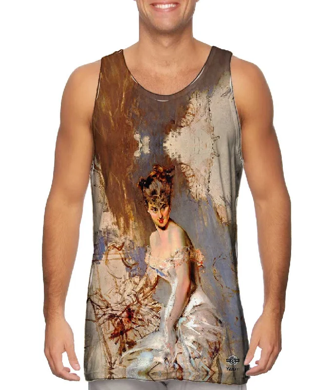 Plus Size Women's Embroidered Tank Tops in Boho StylesGiovanni Boldini - "Portrait of Alice Regnault" (1880) Plus Size Women's Embroidered Tank Tops in Boho StylesGiovanni Boldini - "Portrait of Alice Regnault" (1880)