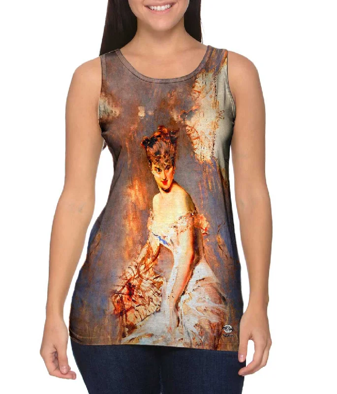 Plunge Neck Women's Seamless Tank Tops for a Smooth FitGiovanni Boldini - "Portrait Of Alice Regnault" Plunge Neck Women's Seamless Tank Tops for a Smooth FitGiovanni Boldini - "Portrait Of Alice Regnault"