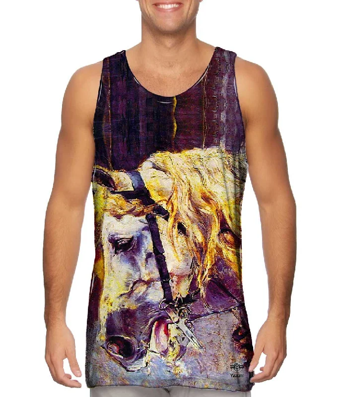 Plus Size Women's Side - Slit Tank Tops in Metallic ShadesGiovanni Boldini - "The Head of a Horse" (1874) Plus Size Women's Side - Slit Tank Tops in Metallic ShadesGiovanni Boldini - "The Head of a Horse" (1874)