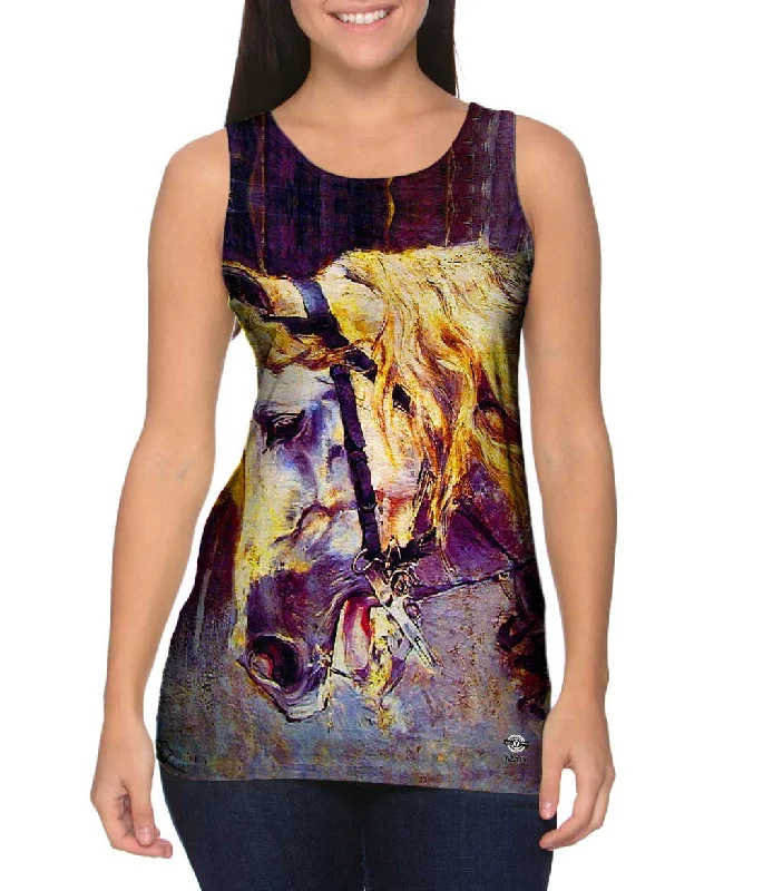 Crew Neck Women's Sustainable Tank Tops Made from Recycled MaterialsGiovanni Boldini - "The Head of a Horse" (1874) Crew Neck Women's Sustainable Tank Tops Made from Recycled MaterialsGiovanni Boldini - "The Head of a Horse" (1874)