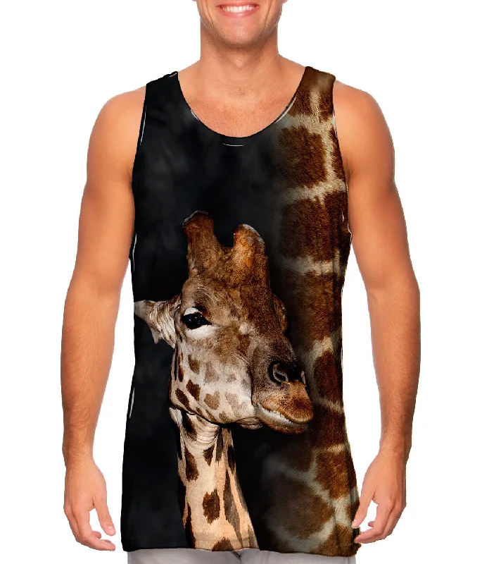 One - Shoulder Women's Rayon Blend Tank Tops for a Flowy LookGiraffe Half Skin