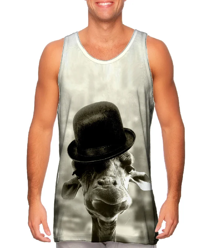 High - Neck Women's Silk Blend Tank Tops for a Luxurious FeelGiraffe Hat