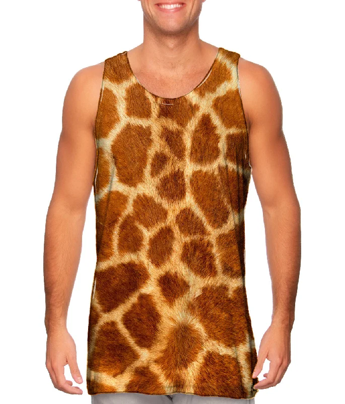 Women's Sleeveless Ribbed Tank Tops for a Trendy LookGiraffe skin