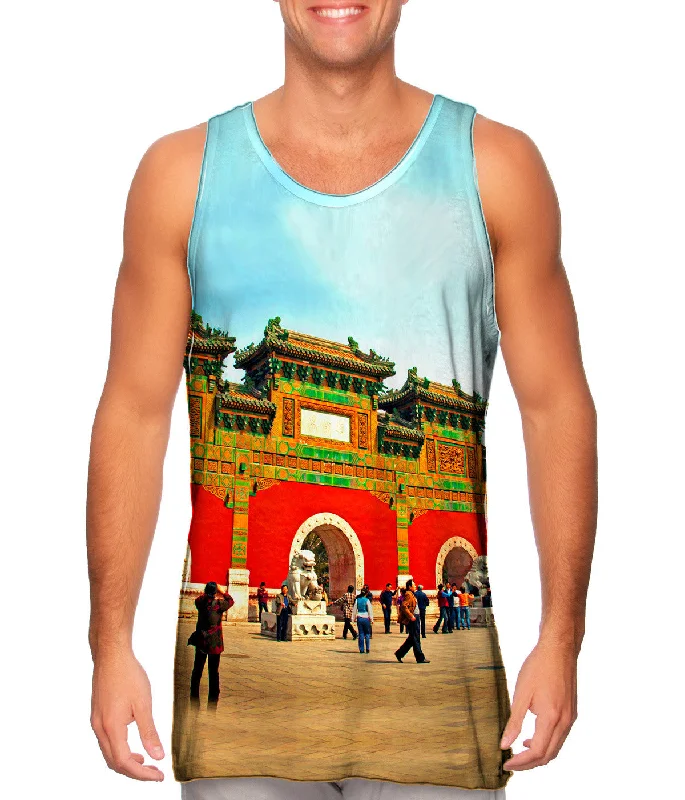 Women's Sleeveless Ribbed Tank Tops for a Trendy LookGlazed Tile Archway - Beihai - Park Women's Sleeveless Ribbed Tank Tops for a Trendy LookGlazed Tile Archway - Beihai - Park