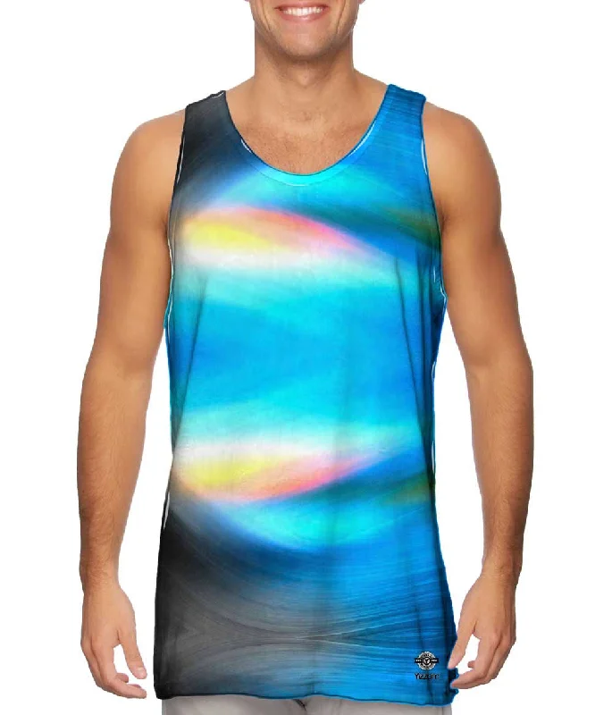 Women's Longline Tank Tops with Abstract PrintsGo With The Flow Waves Abstract