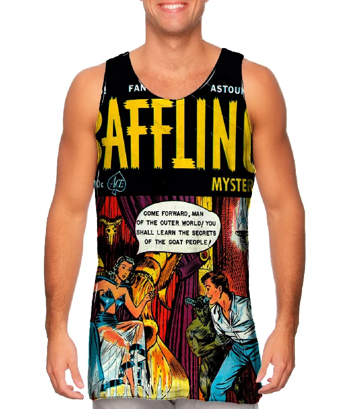 V - Neck Women's Moisture - Wicking Tank Tops for RunningGoat People Comic Retro