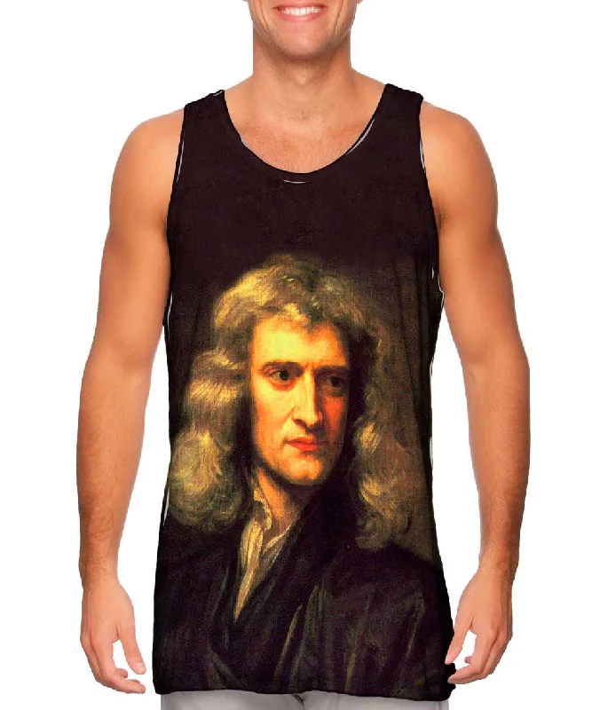 Women's Spaghetti Strap Tank Tops with Geometric PatternsGodfrey Kneller - "Sir Isaac Newton" (1689) Women's Spaghetti Strap Tank Tops with Geometric PatternsGodfrey Kneller - "Sir Isaac Newton" (1689)
