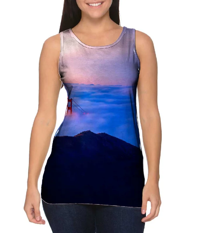 Halter Neck Women's Modal Blend Tank Tops for ComfortGolden Gate Bridge From Marin Headlands At Sunrise Halter Neck Women's Modal Blend Tank Tops for ComfortGolden Gate Bridge From Marin Headlands At Sunrise