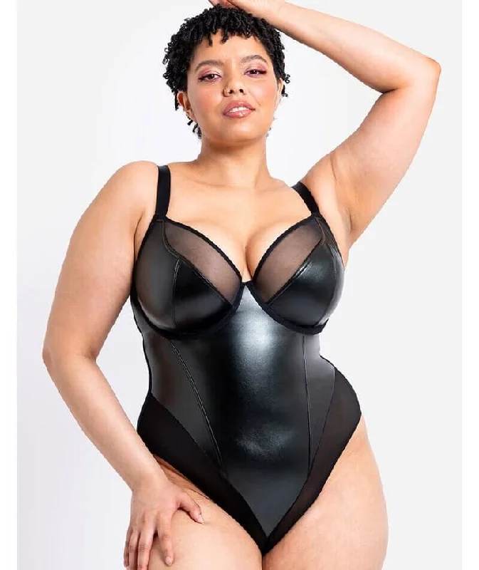 High - Neck Bodysuits for a Modest and Sophisticated LookCurvy Kate Rebelle Plunge Bodysuit - Black High - Neck Bodysuits for a Modest and Sophisticated LookCurvy Kate Rebelle Plunge Bodysuit - Black