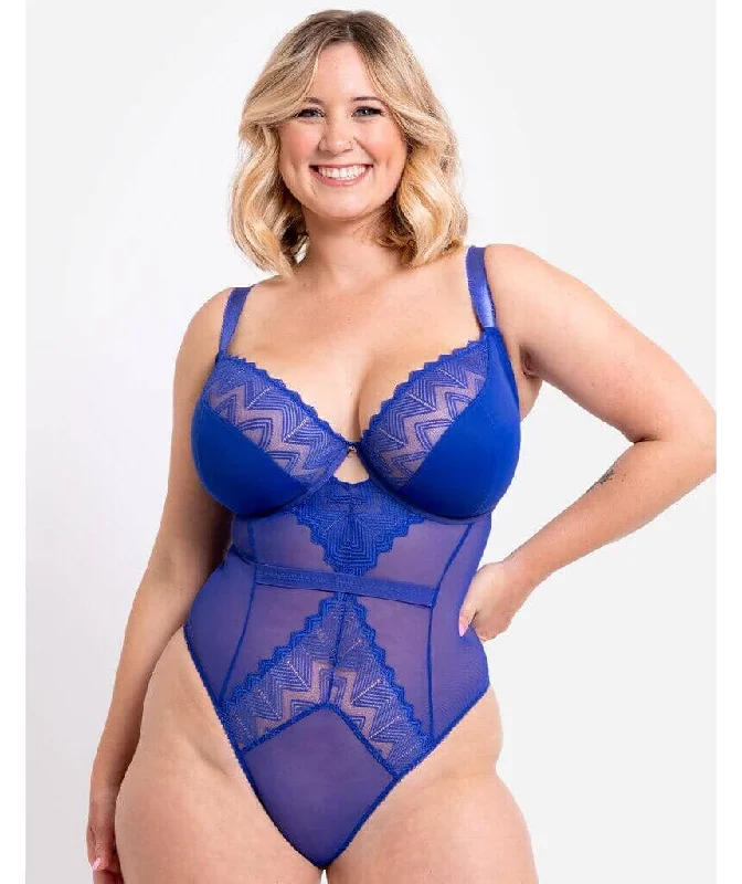 Button - Front Bodysuits with a Classic and Timeless AppealCurvy Kate Wild One Balcony Bodysuit - Ultraviolet Button - Front Bodysuits with a Classic and Timeless AppealCurvy Kate Wild One Balcony Bodysuit - Ultraviolet