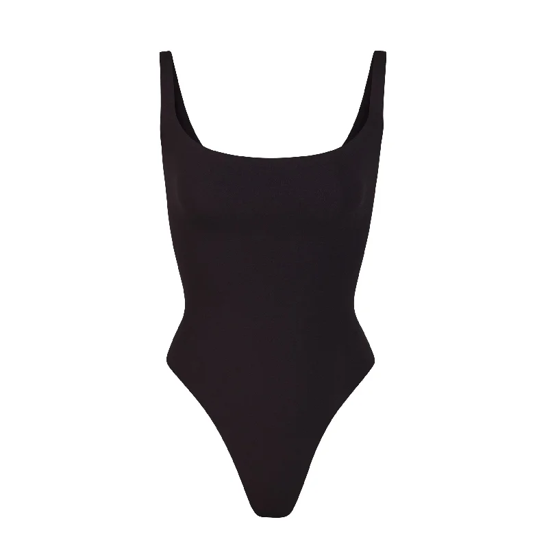 Cut - Out Bodysuits for a Trendy and Fashion - Forward StyleFITS EVERYBODY SQUARE NECK BODYSUIT | ONYX Cut - Out Bodysuits for a Trendy and Fashion - Forward StyleFITS EVERYBODY SQUARE NECK BODYSUIT | ONYX