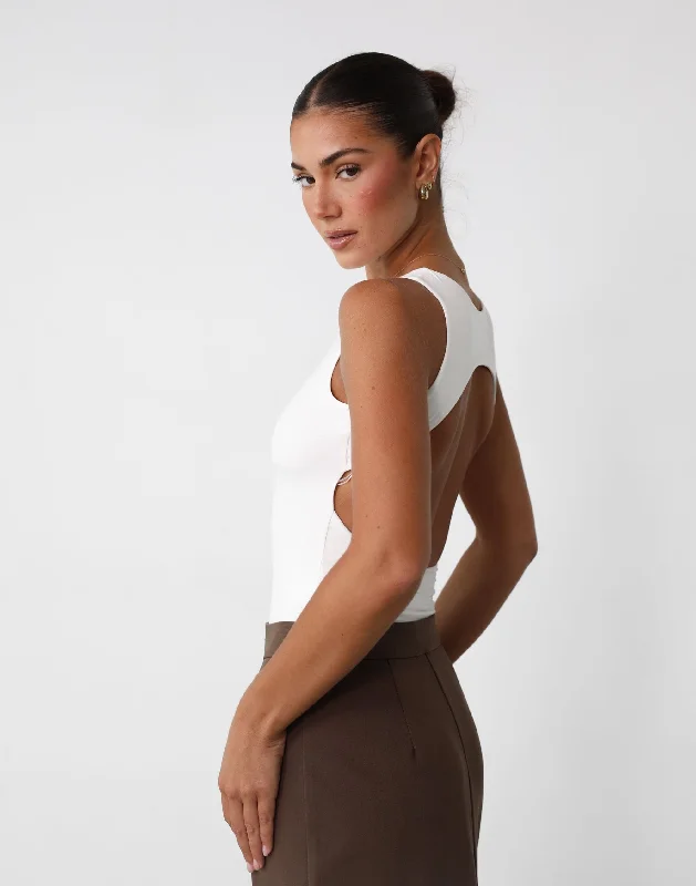 Long - Sleeve Bodysuits for Cold Weather LayeringForget It Bodysuit (White)