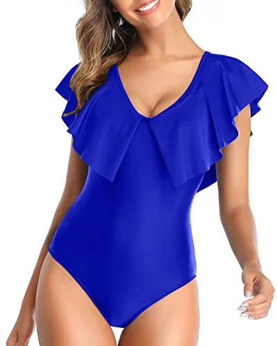 Women's Sequined Mini One - Pieces in Gold for a Glamorous New Year's Eve PartyAttractive Cute One Piece Swimsuit For Women-Royal Blue Women's Sequined Mini One - Pieces in Gold for a Glamorous New Year's Eve PartyAttractive Cute One Piece Swimsuit For Women-Royal Blue