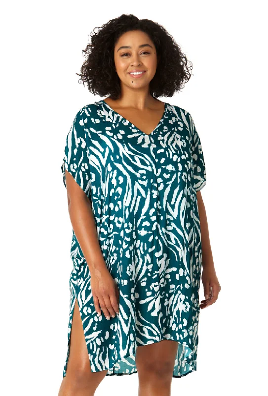 Poncho - style cover ups for a cozy and fashionable beach accessoryAnne Cole Plus - Women's Easy Tunic Swimsuit Cover Up Poncho - style cover ups for a cozy and fashionable beach accessoryAnne Cole Plus - Women's Easy Tunic Swimsuit Cover Up