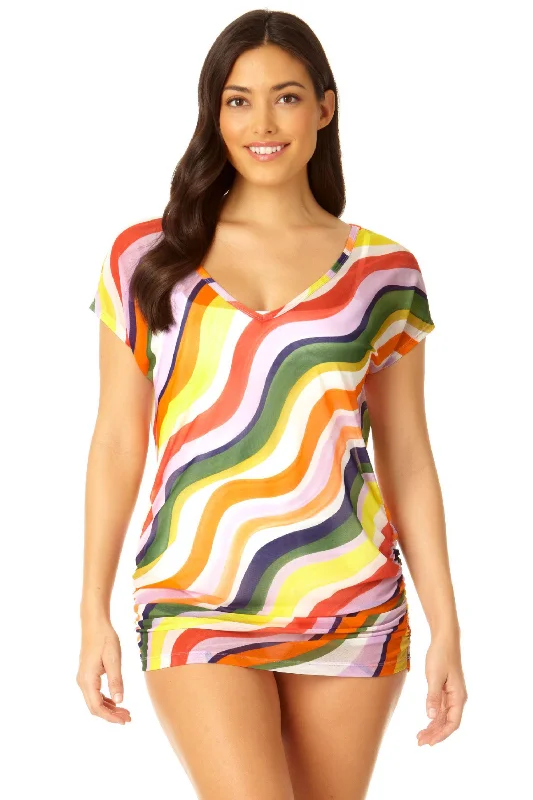 See - through cover ups for a sexy and alluring beach outfitAnne Cole - Women's Mesh V-Neck Tunic Swimsuit Cover Up See - through cover ups for a sexy and alluring beach outfitAnne Cole - Women's Mesh V-Neck Tunic Swimsuit Cover Up