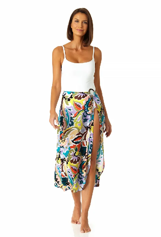 Tunic - style cover ups for a loose and comfortable beach outfitAnne Cole - Women's Ring Sarong Skirt Swimsuit Cover Up Tunic - style cover ups for a loose and comfortable beach outfitAnne Cole - Women's Ring Sarong Skirt Swimsuit Cover Up