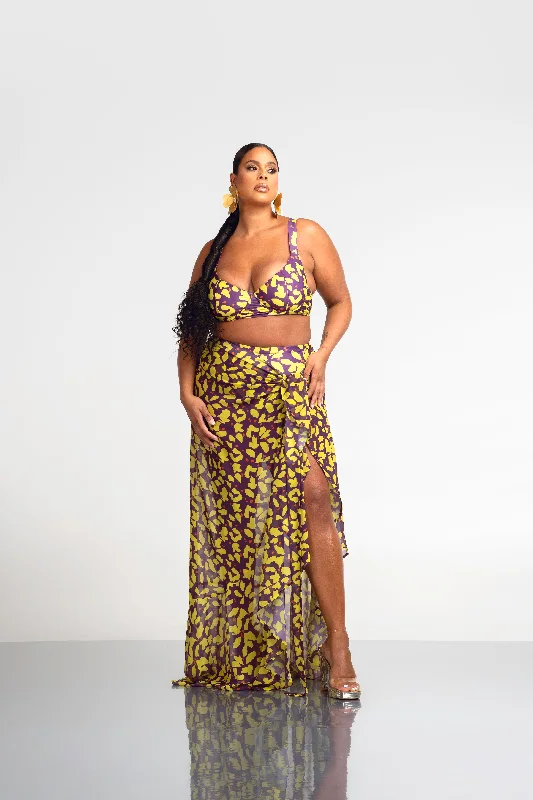Romper - style cover ups for a trendy and functional beach optionSAKI CHIFFON WRAP SKIRT Romper - style cover ups for a trendy and functional beach optionSAKI CHIFFON WRAP SKIRT