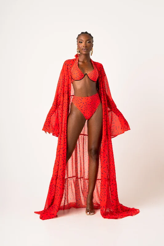 Romper - style cover ups for a trendy and functional beach optionSAMIAH LONG SLEEVE CHIFFON KIMONO Romper - style cover ups for a trendy and functional beach optionSAMIAH LONG SLEEVE CHIFFON KIMONO