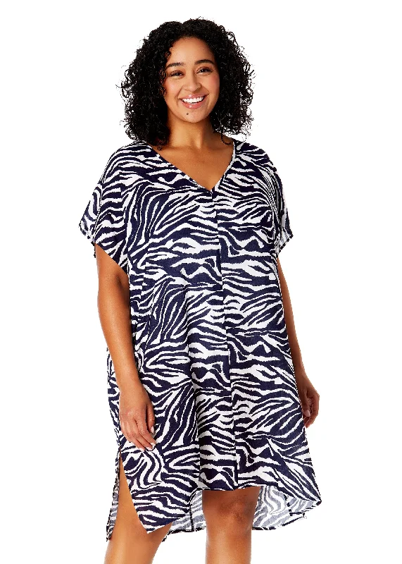 Hooded cover ups for windy beach daysWomen's Plus Size Zebra Shadow Easy Tunic Swimsuit Cover Up Hooded cover ups for windy beach daysWomen's Plus Size Zebra Shadow Easy Tunic Swimsuit Cover Up